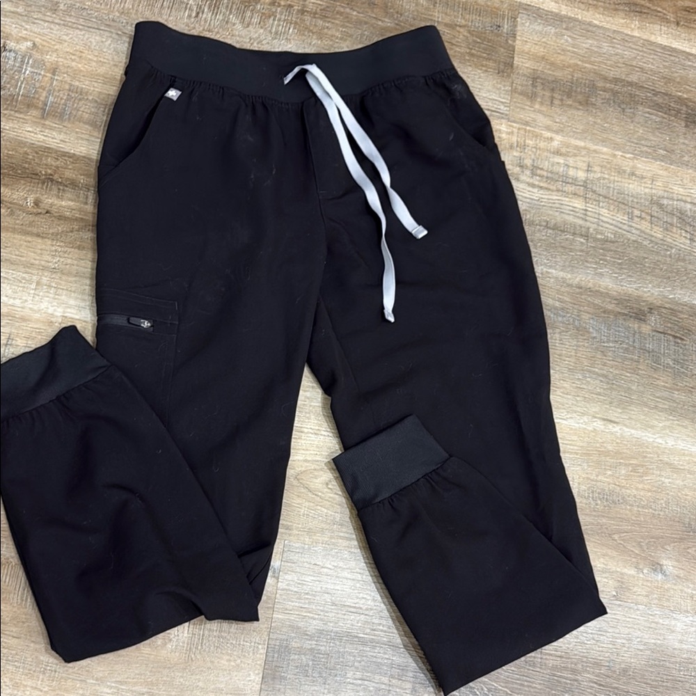 Figs Zamora Black Jogger Pants